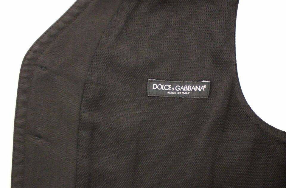 Dolce & Gabbana Elegant Black Dress Vest - ACCEXO