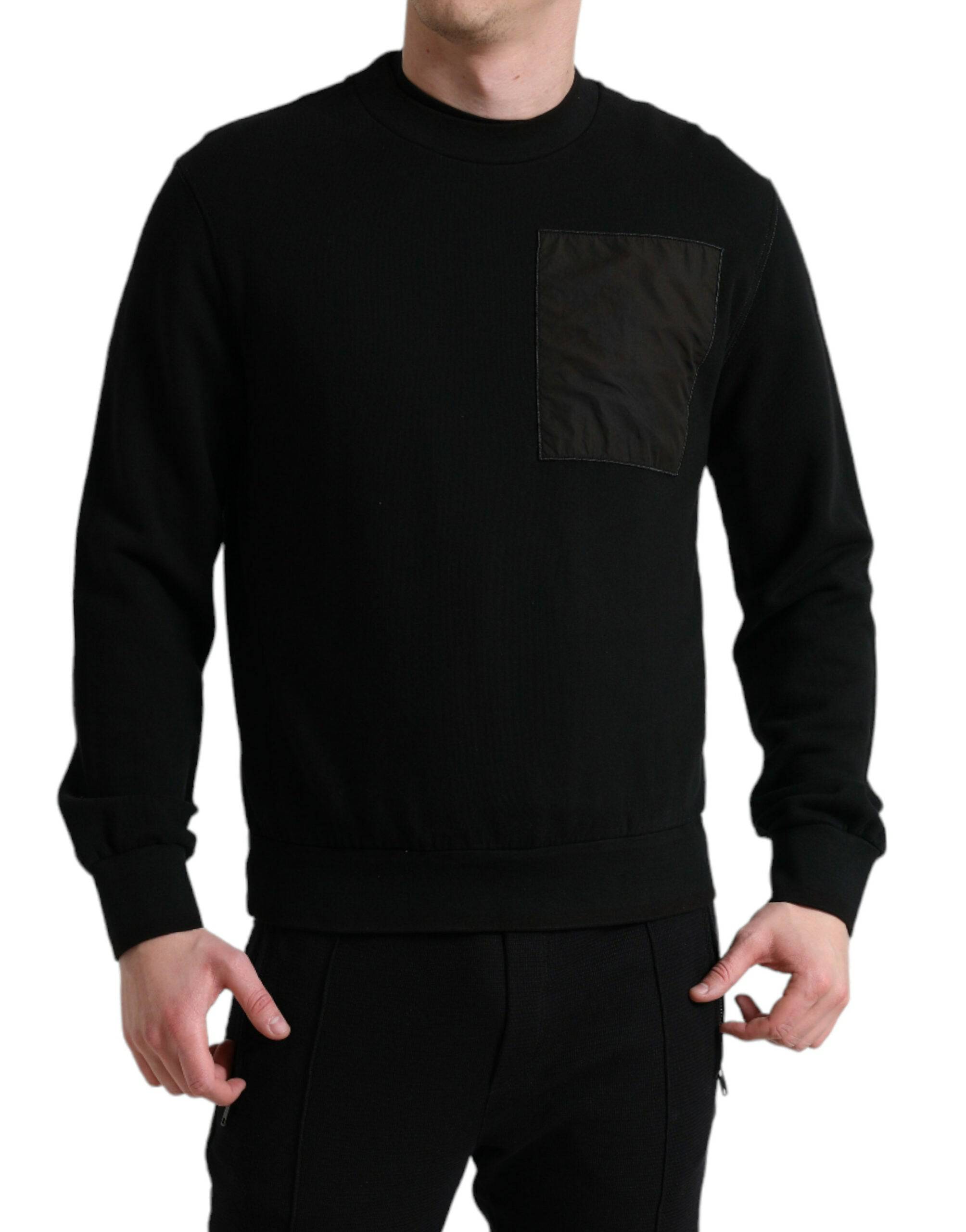 Dolce & Gabbana Elegant Crew Neck Cotton Blend Sweater - ACCEXO