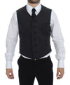 Dolce & Gabbana Elegant Gray Wool Blend Dress Vest