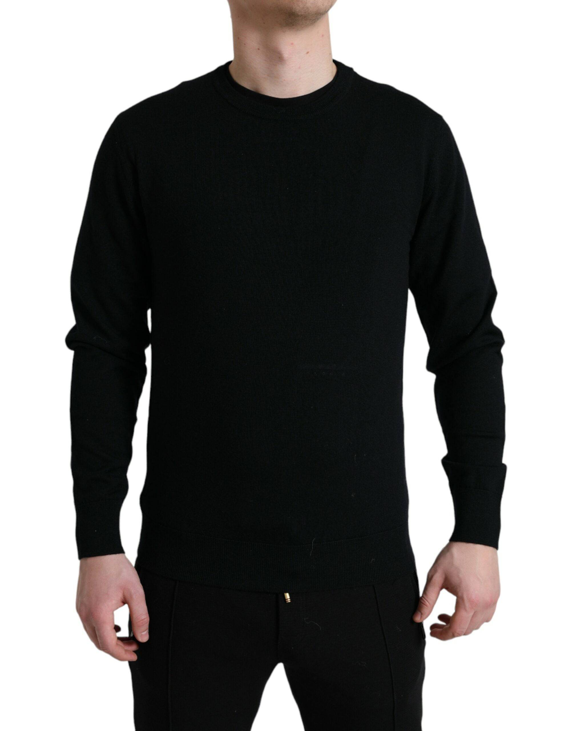Dolce & Gabbana Stunning Black Wool Sweater - ACCEXO