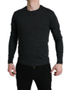 Dolce & Gabbana Elegant Gray Wool Pullover Sweater