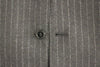 Dolce & Gabbana Elegant Gray Striped Wool Dress Vest