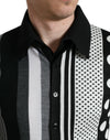 Dolce & Gabbana Elegant Striped Silk Blend Cardigan