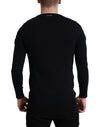 Dolce & Gabbana Elegant Blue Cotton Pullover Sweater