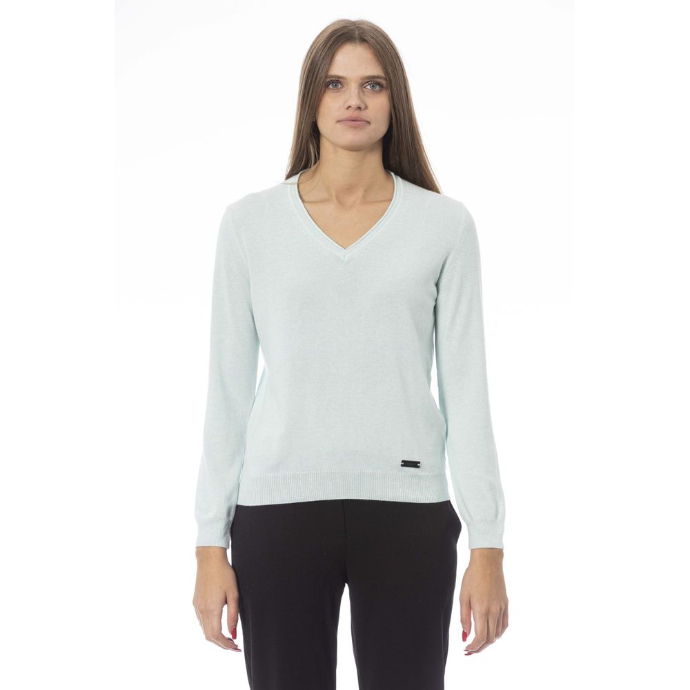 Baldinini Trend Light Blue Cashmere Women Sweater - ACCEXO