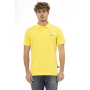 Baldinini Trend Yellow Cotton Men Polo - ACCEXO