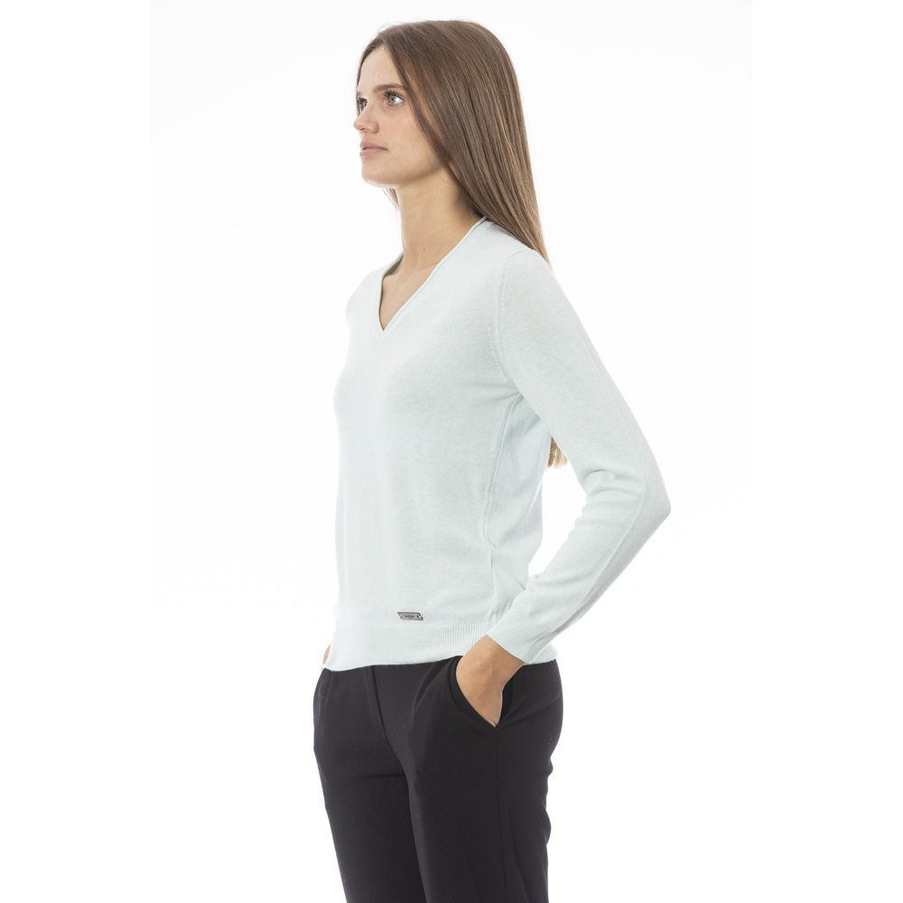 Baldinini Trend Light Blue Cashmere Women Sweater - ACCEXO