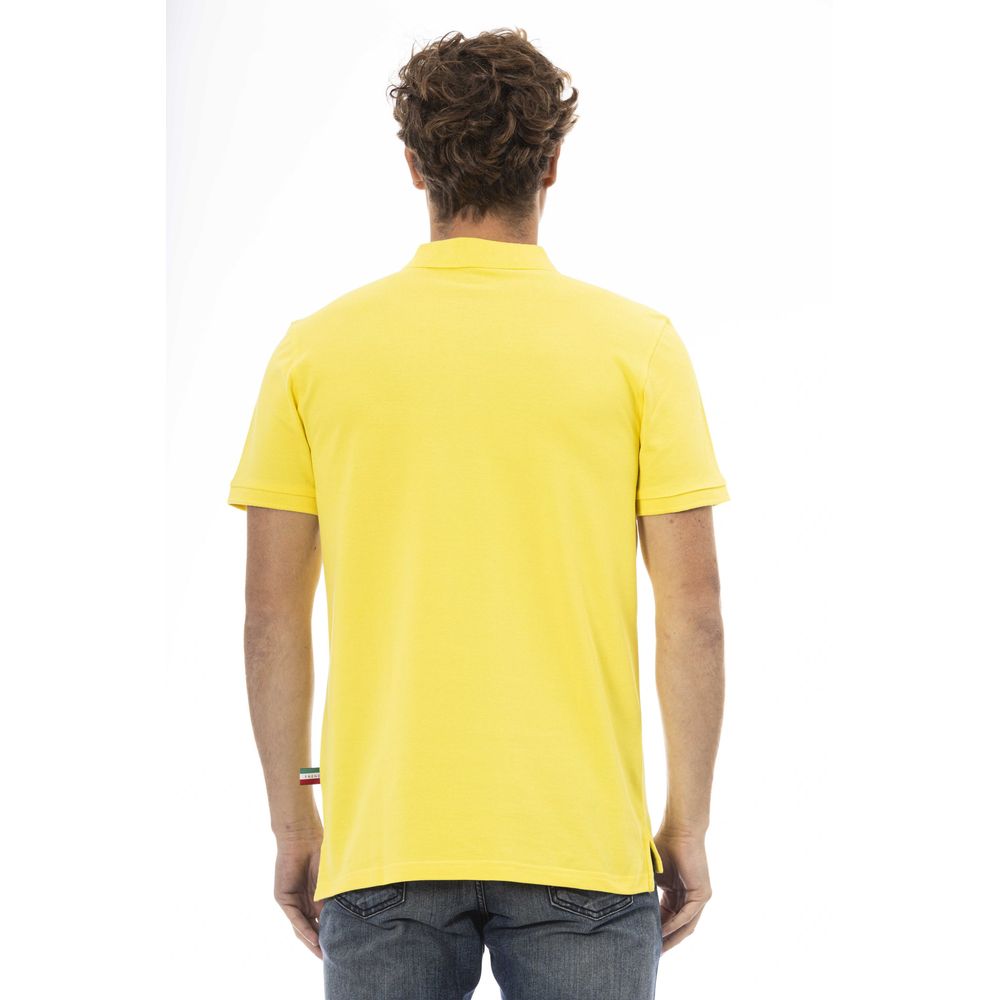 Baldinini Trend Yellow Cotton Men Polo - ACCEXO