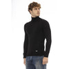 Baldinini Trend Black Wool Men Sweater