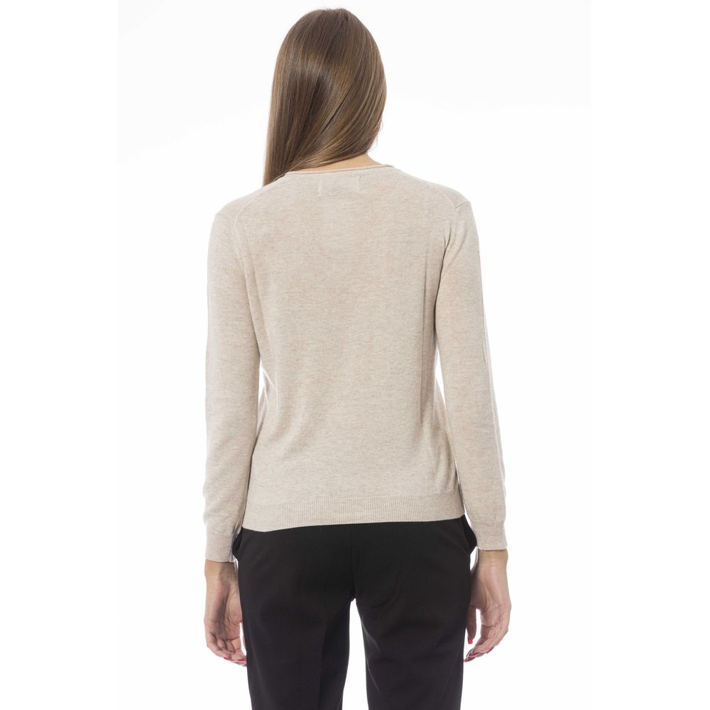 Baldinini Trend Beige Cashmere Women Sweater - ACCEXO