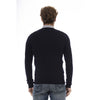 Baldinini Trend Blue Wool Men Sweater