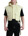 Dolce & Gabbana Sunshine Yellow Hooded Vest Jacket