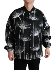 Dolce & Gabbana Elegant Floral-Print Bomber Jacket - ACCEXO