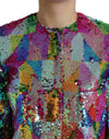 Dolce & Gabbana Multicolor Sequined Long Jacket