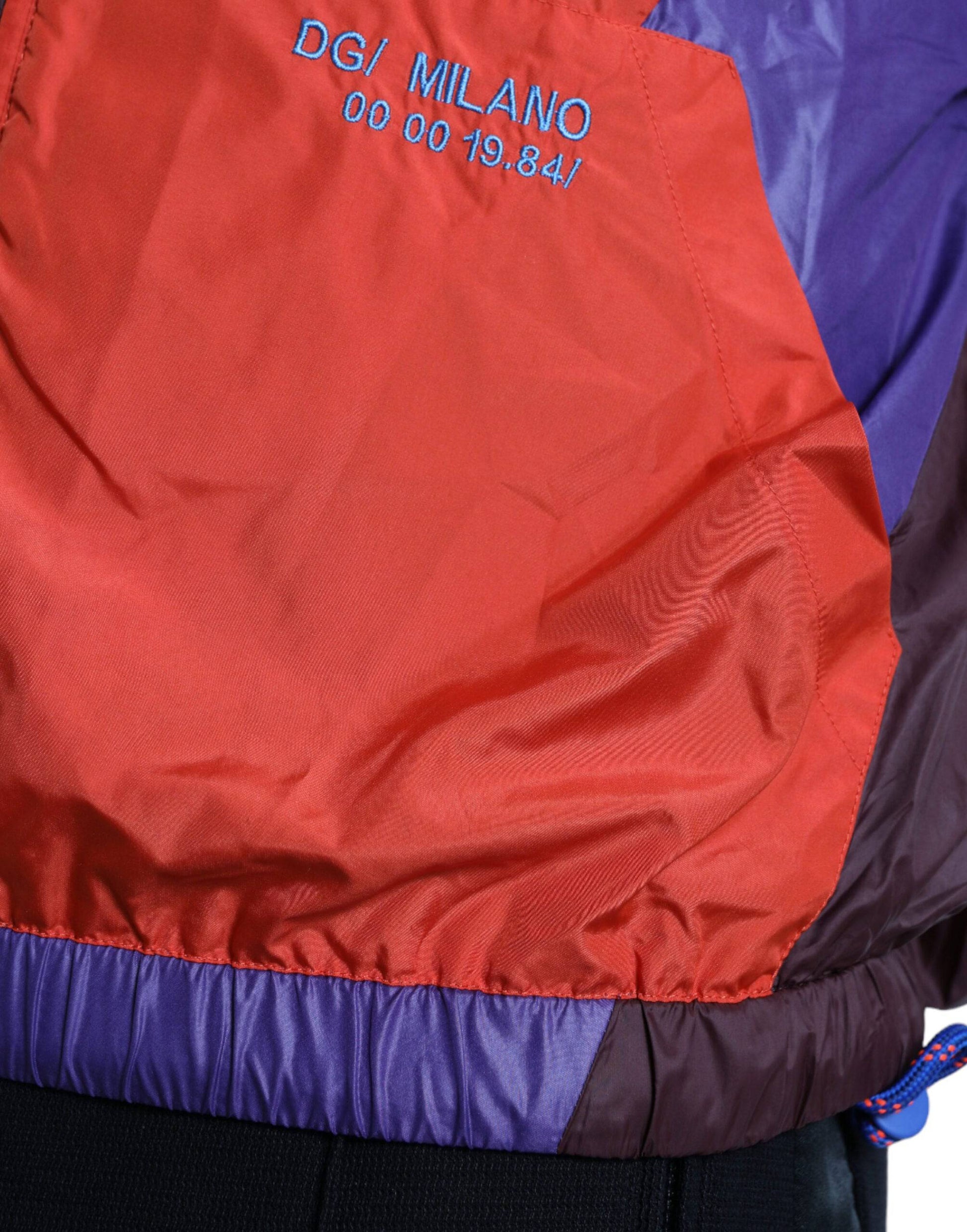 Dolce & Gabbana Multicolor Techno Fabric Windbreaker Jacket - ACCEXO