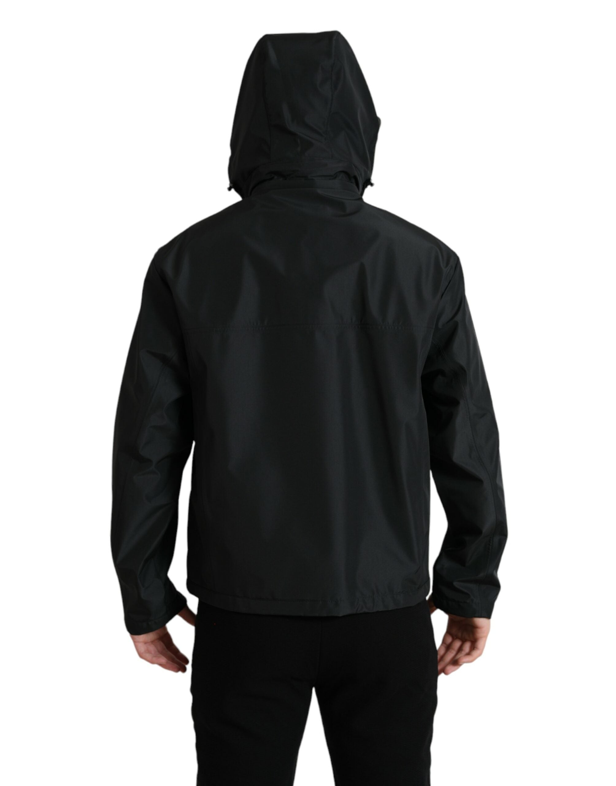 Dolce & Gabbana Sleek Black Windbreaker Jacket - ACCEXO