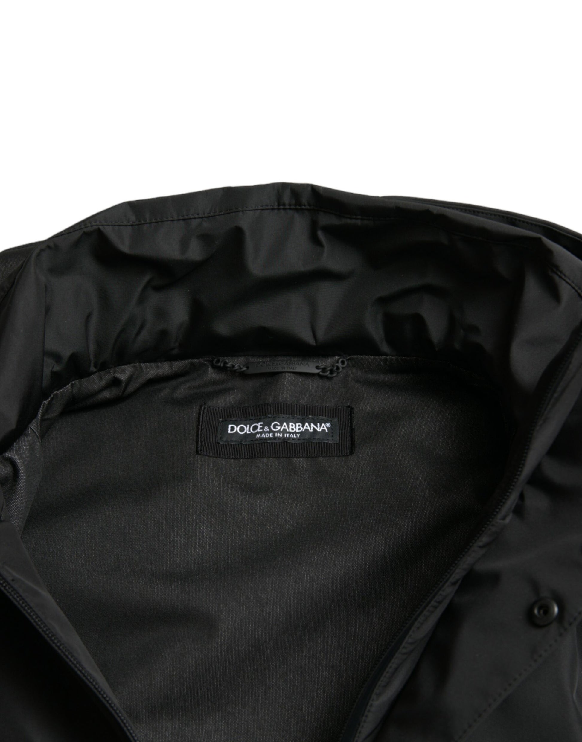 Dolce & Gabbana Sleek Black Windbreaker Jacket - ACCEXO