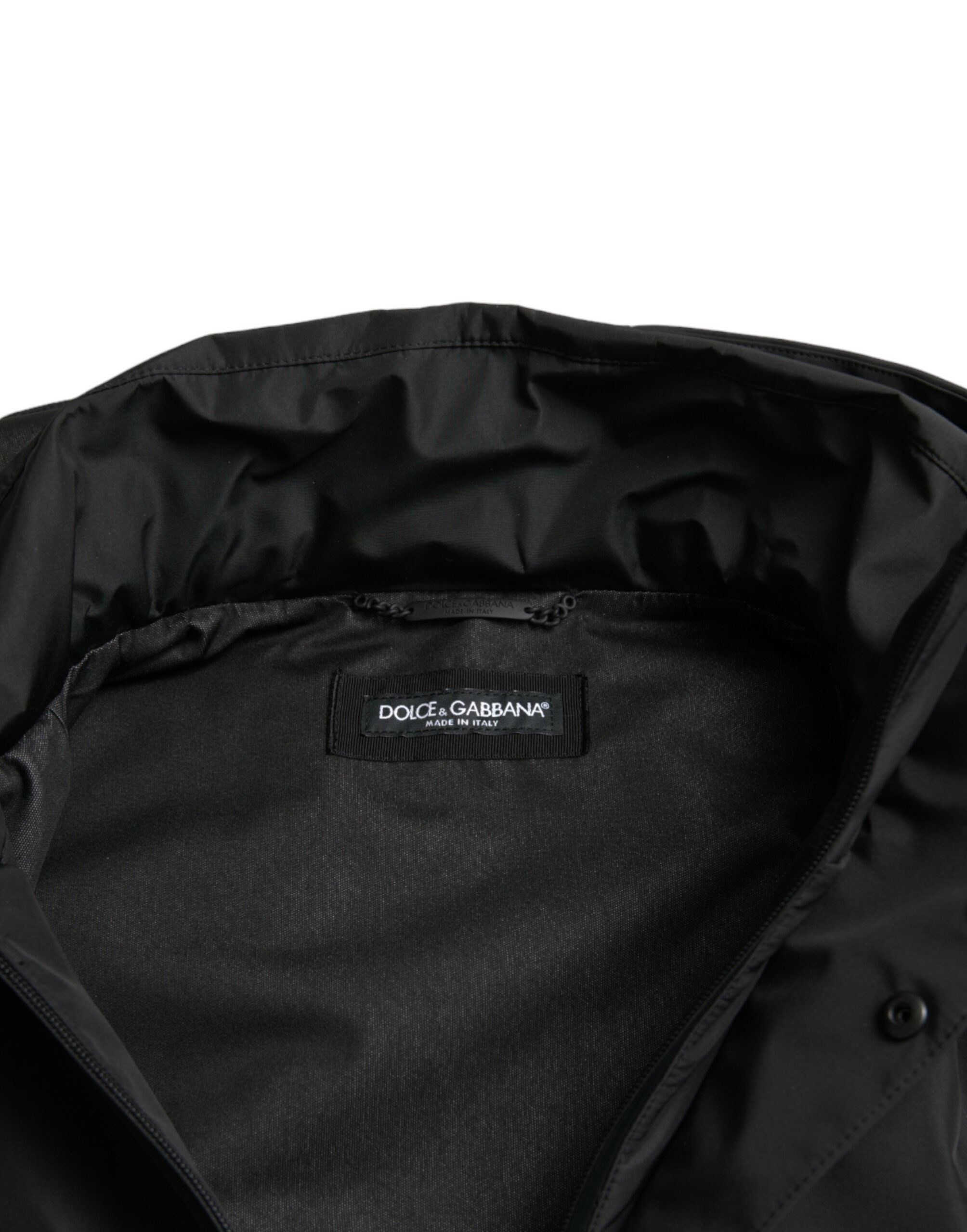 Dolce & Gabbana Sleek Black Windbreaker Jacket - ACCEXO