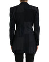 Dolce & Gabbana Elegant Striped Virgin Wool Blazer