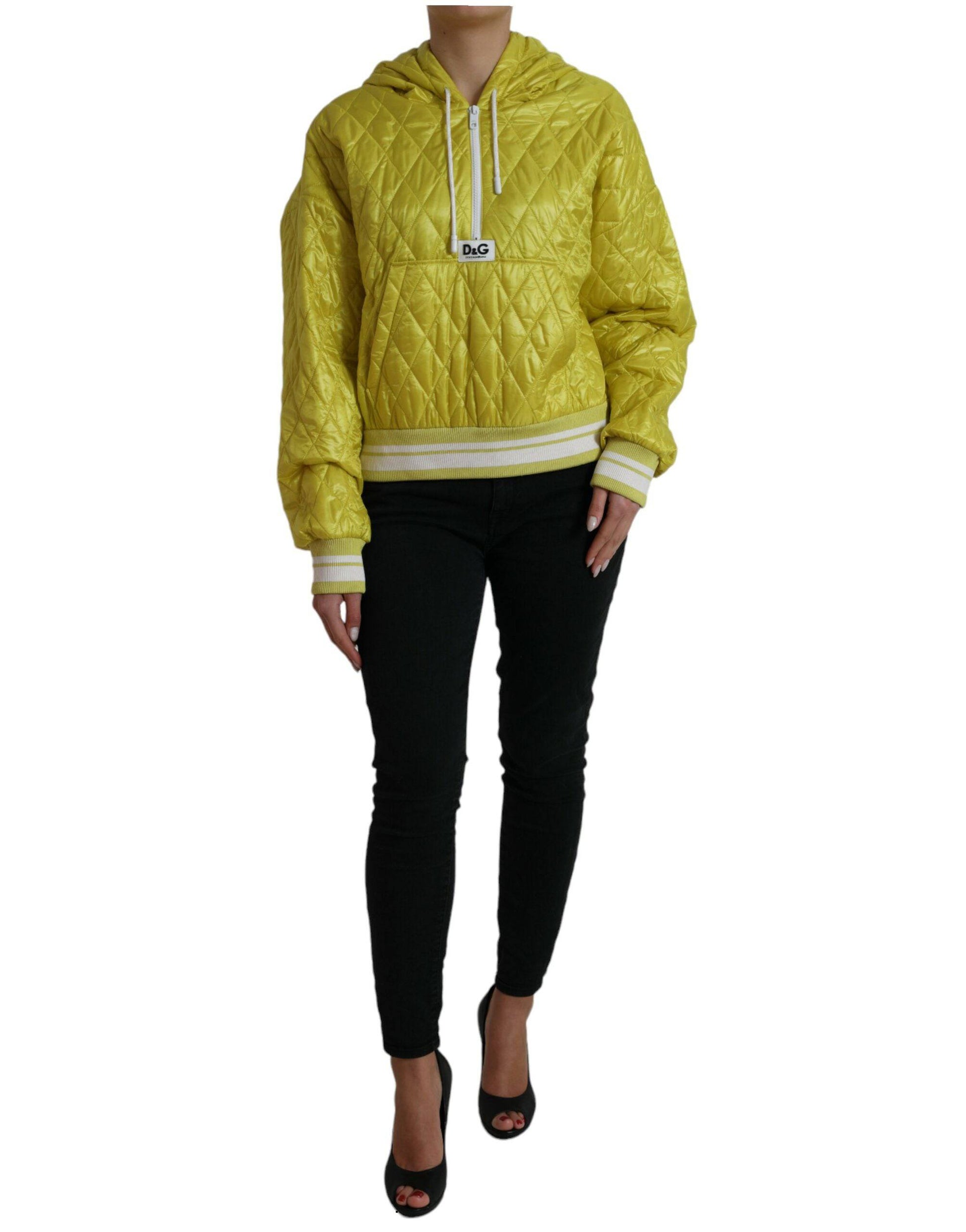 Dolce & Gabbana Radiant Yellow Hooded Jacket - ACCEXO
