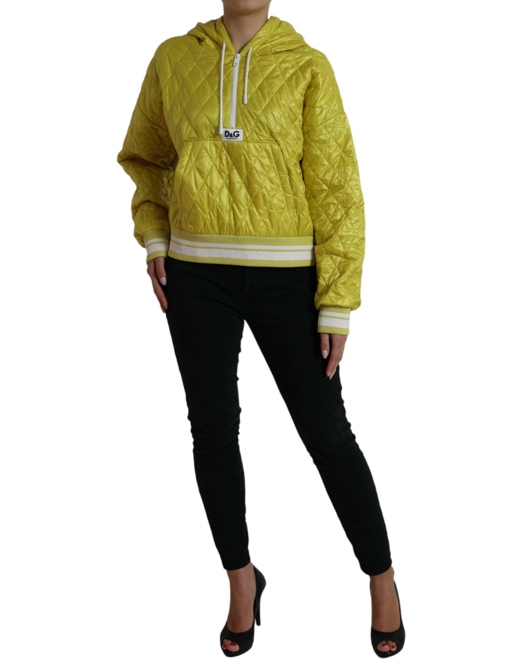 Dolce & Gabbana Radiant Yellow Hooded Jacket - ACCEXO