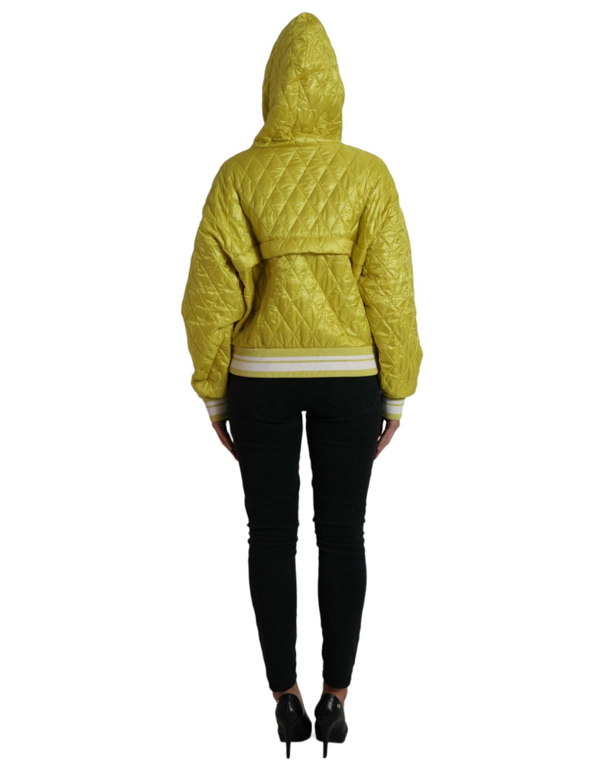 Dolce & Gabbana Radiant Yellow Hooded Jacket - ACCEXO