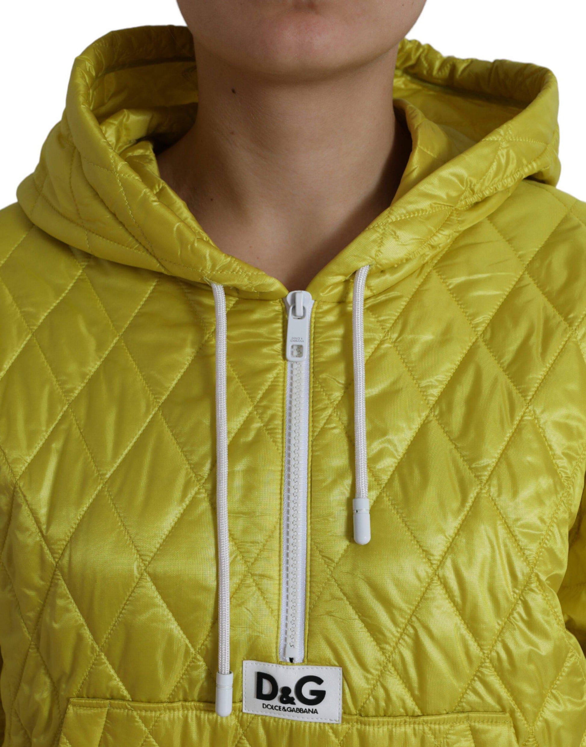 Dolce & Gabbana Radiant Yellow Hooded Jacket - ACCEXO