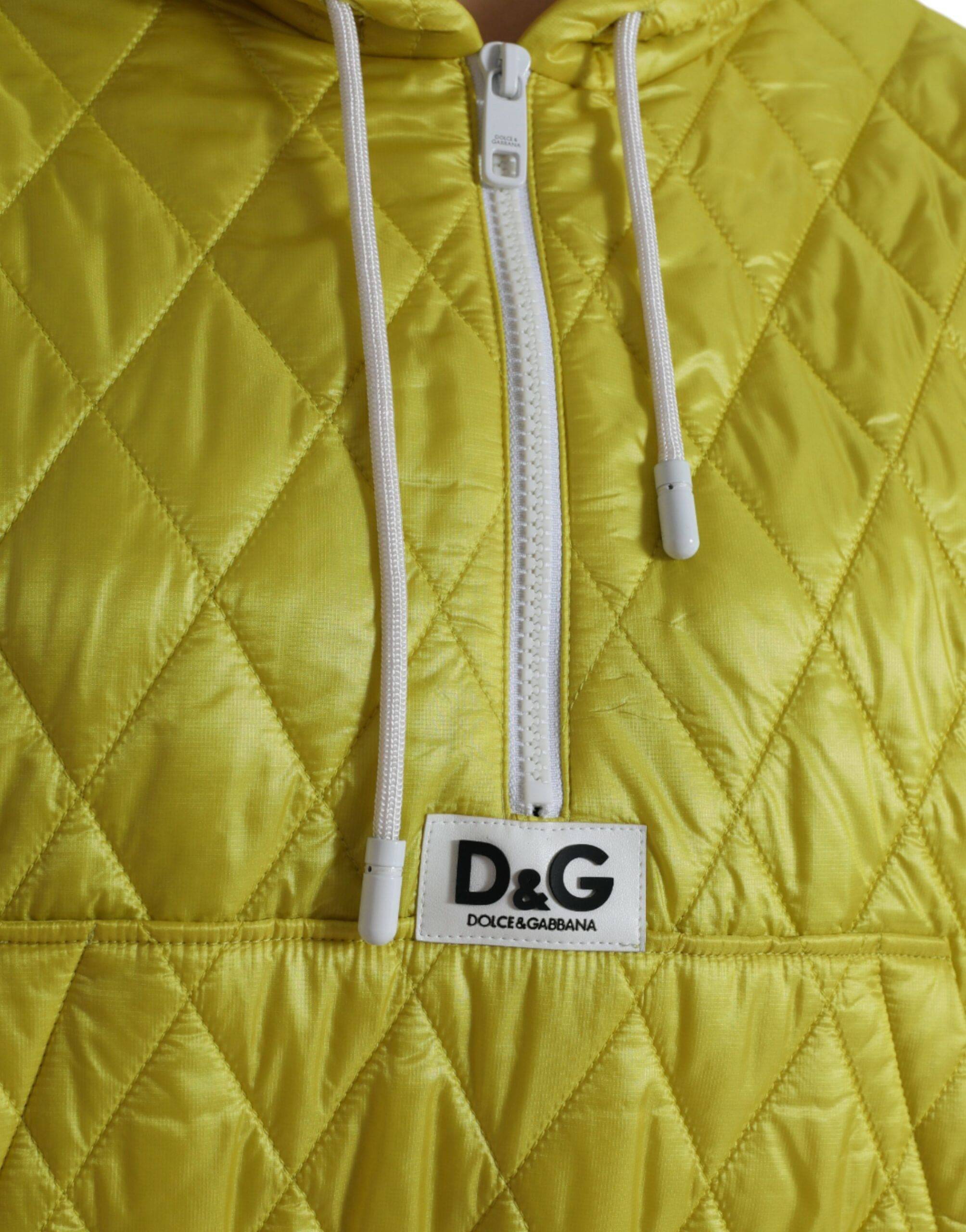 Dolce & Gabbana Radiant Yellow Hooded Jacket - ACCEXO