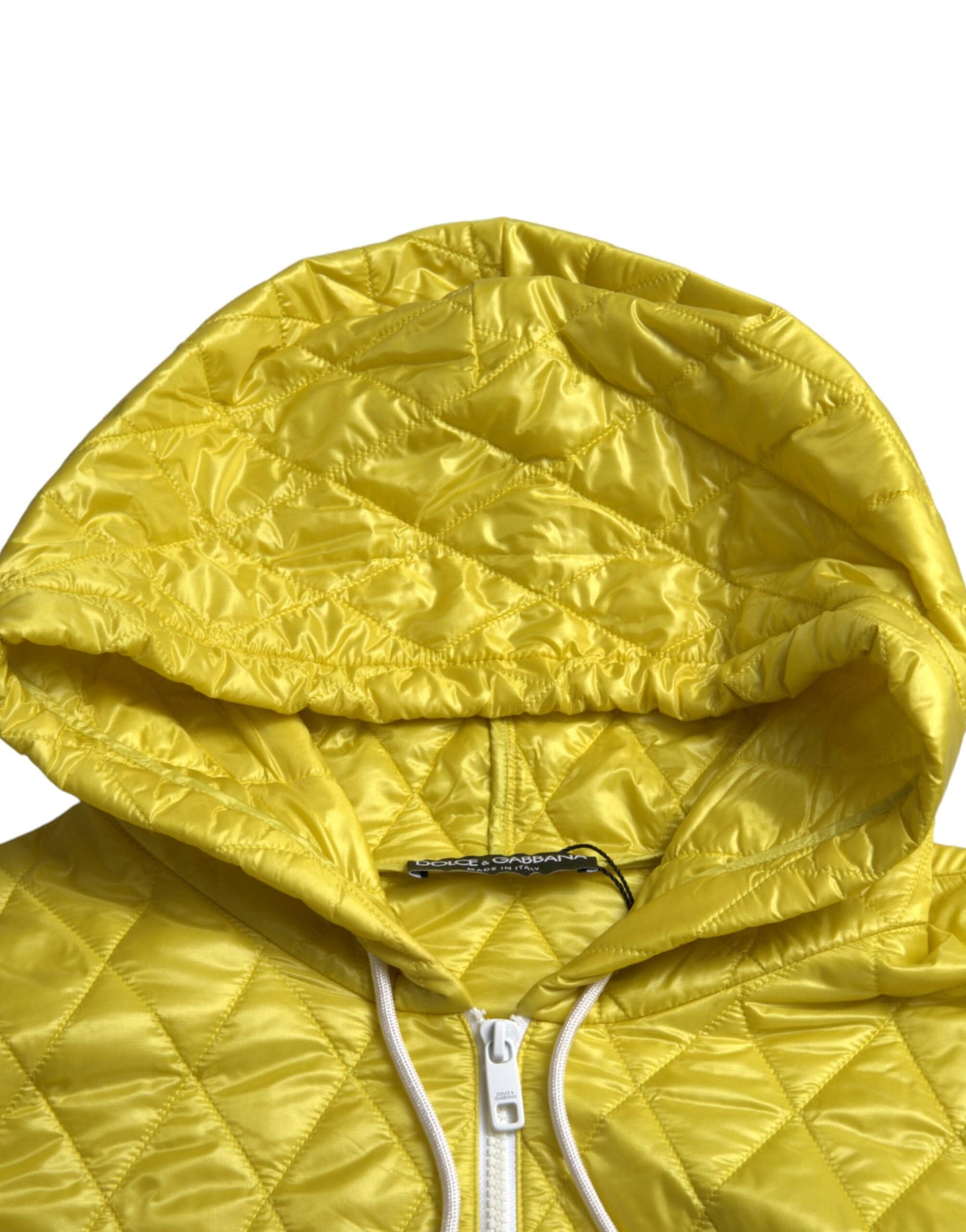 Dolce & Gabbana Radiant Yellow Hooded Jacket - ACCEXO