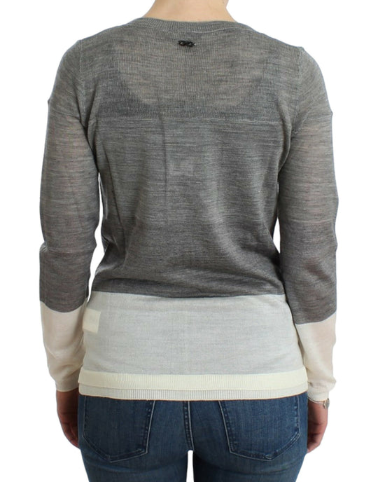 Costume National Chic Gray Lightweight Cardigan