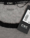 Costume National Chic Asymmetric Embellished Knit Sweater