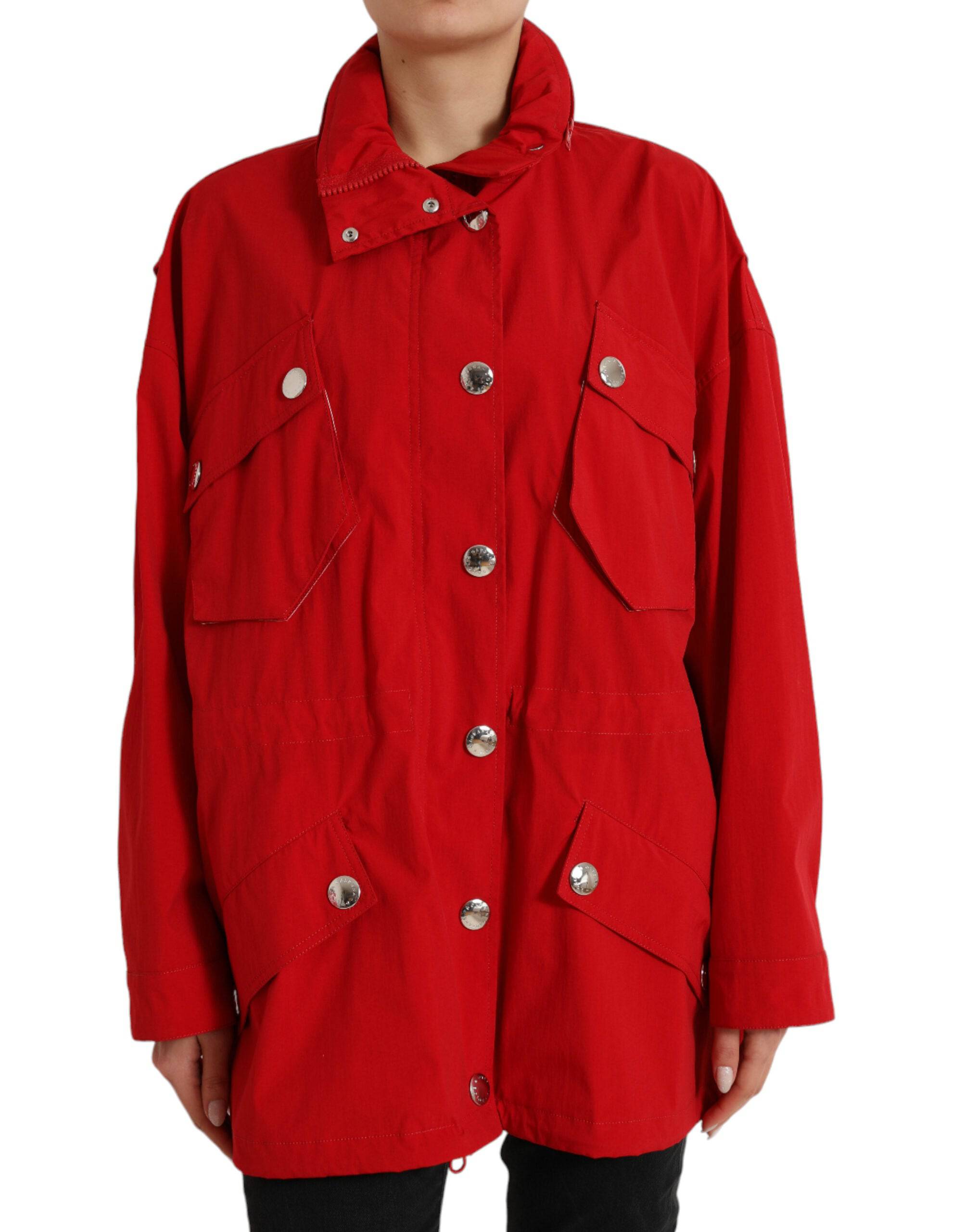 Dolce & Gabbana Elegant Red Long Sleeve Jacket - ACCEXO
