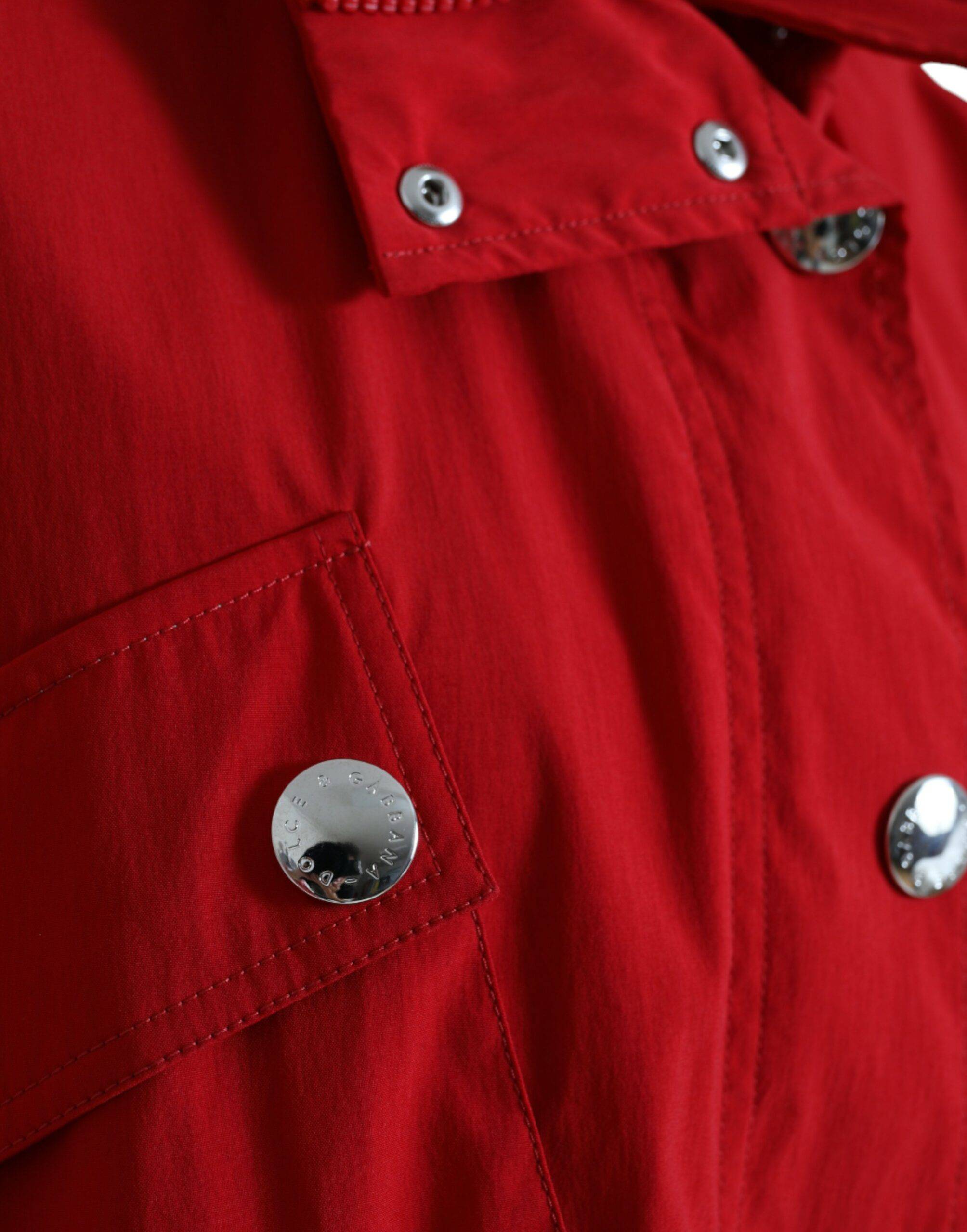 Dolce & Gabbana Elegant Red Long Sleeve Jacket - ACCEXO