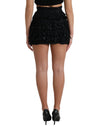 Dolce & Gabbana Elegant Textured High Waist Mini Skirt