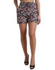 Dolce & Gabbana Vibrant High Waist Floral Shorts - ACCEXO
