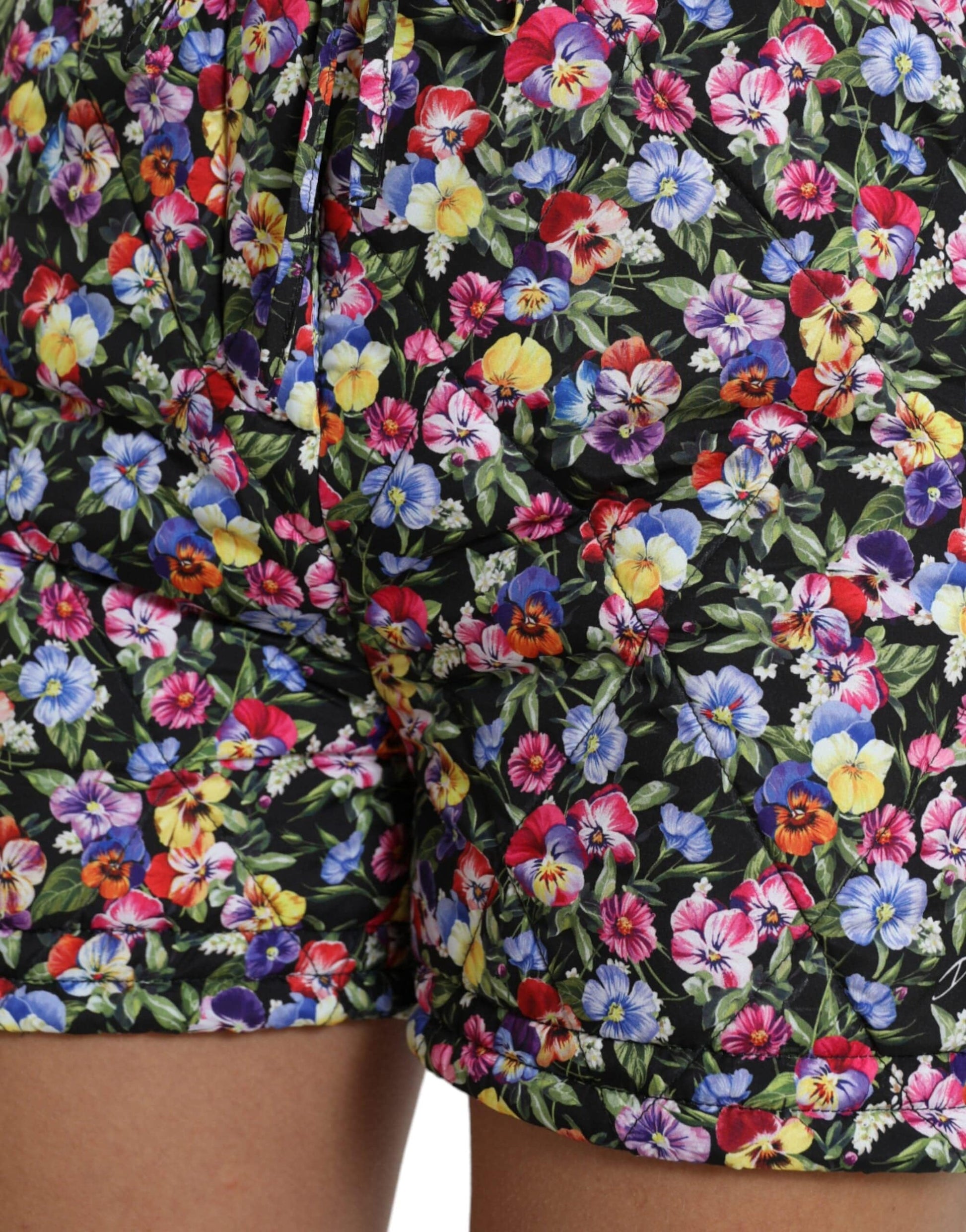 Dolce & Gabbana Vibrant High Waist Floral Shorts - ACCEXO