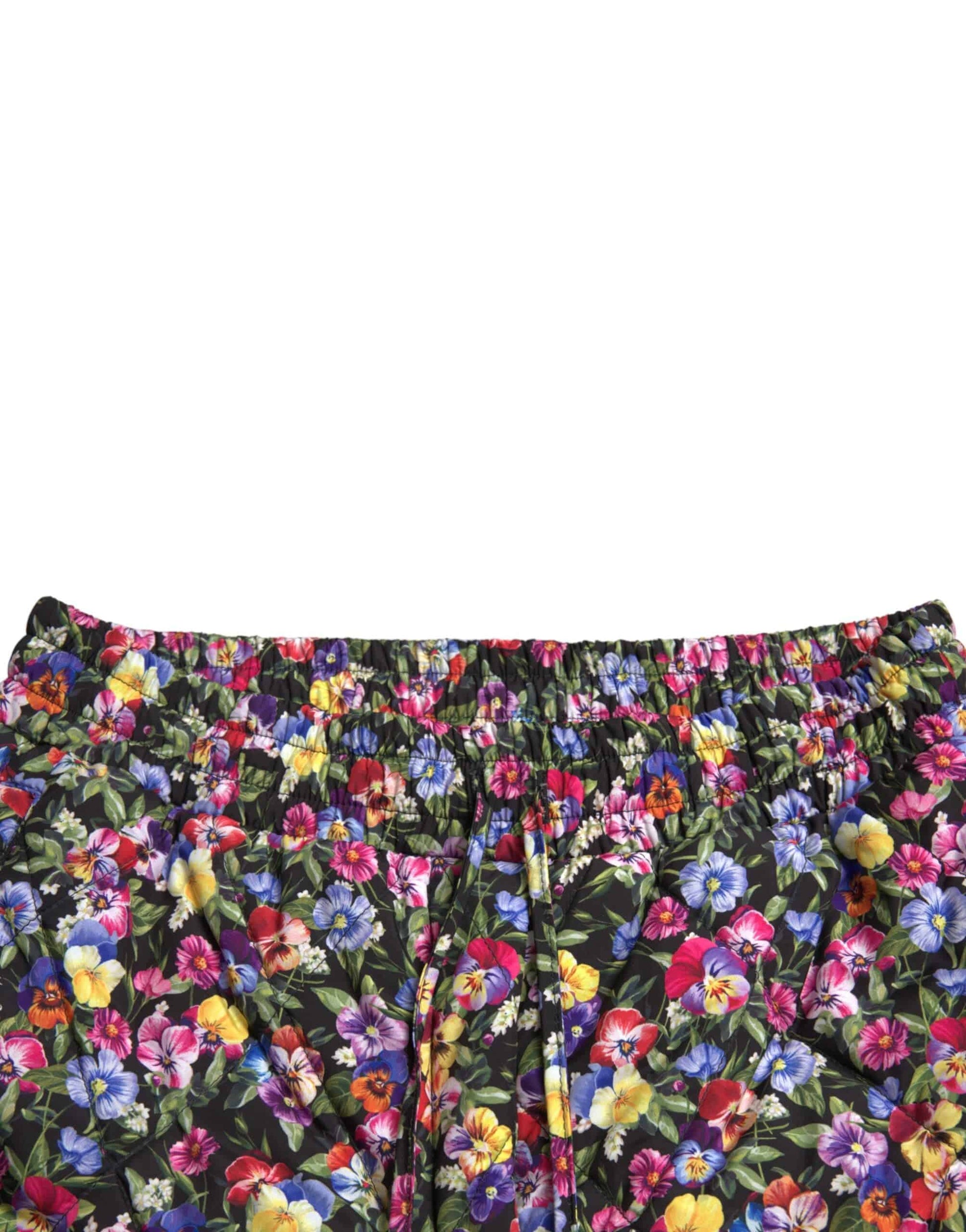 Dolce & Gabbana Vibrant High Waist Floral Shorts - ACCEXO