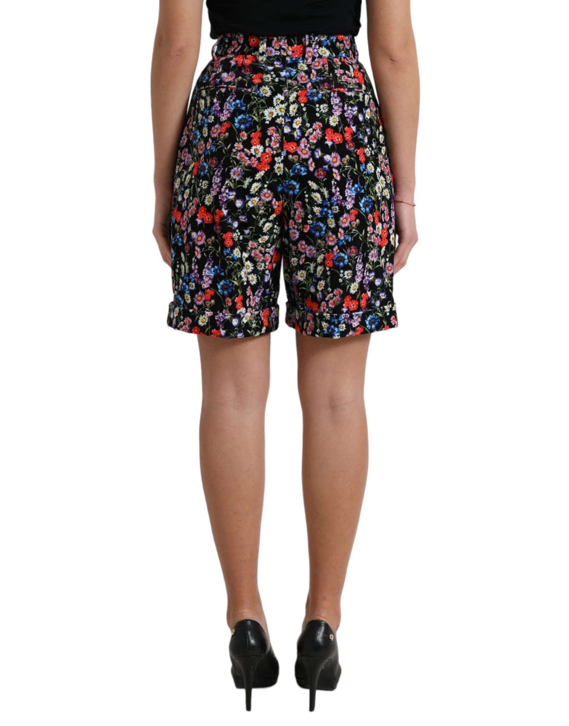 Dolce & Gabbana Chic Floral High Waist Hot Pants Shorts - ACCEXO