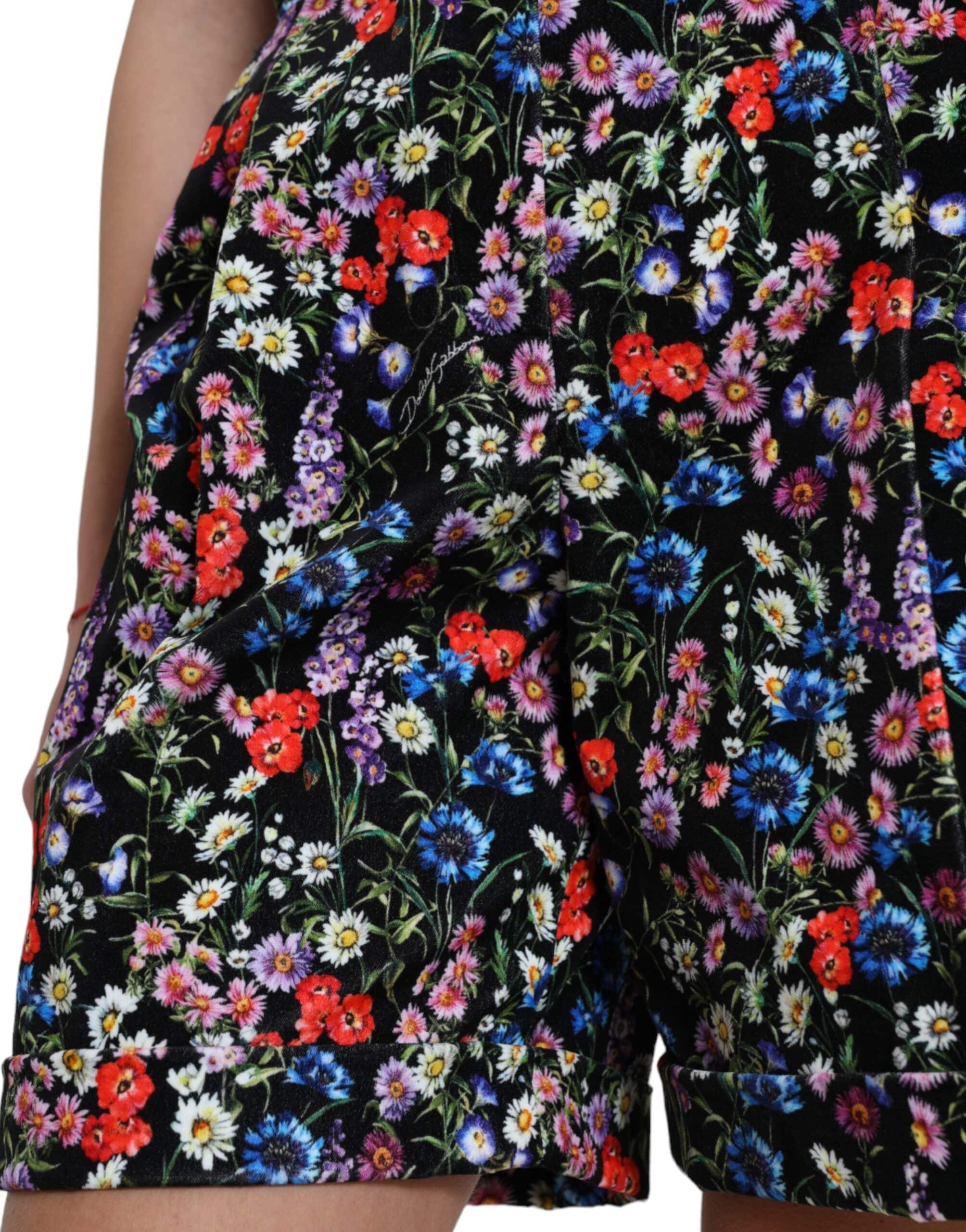 Dolce & Gabbana Chic Floral High Waist Hot Pants Shorts - ACCEXO