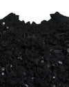 Dolce & Gabbana Sequin Embellished Black Pullover