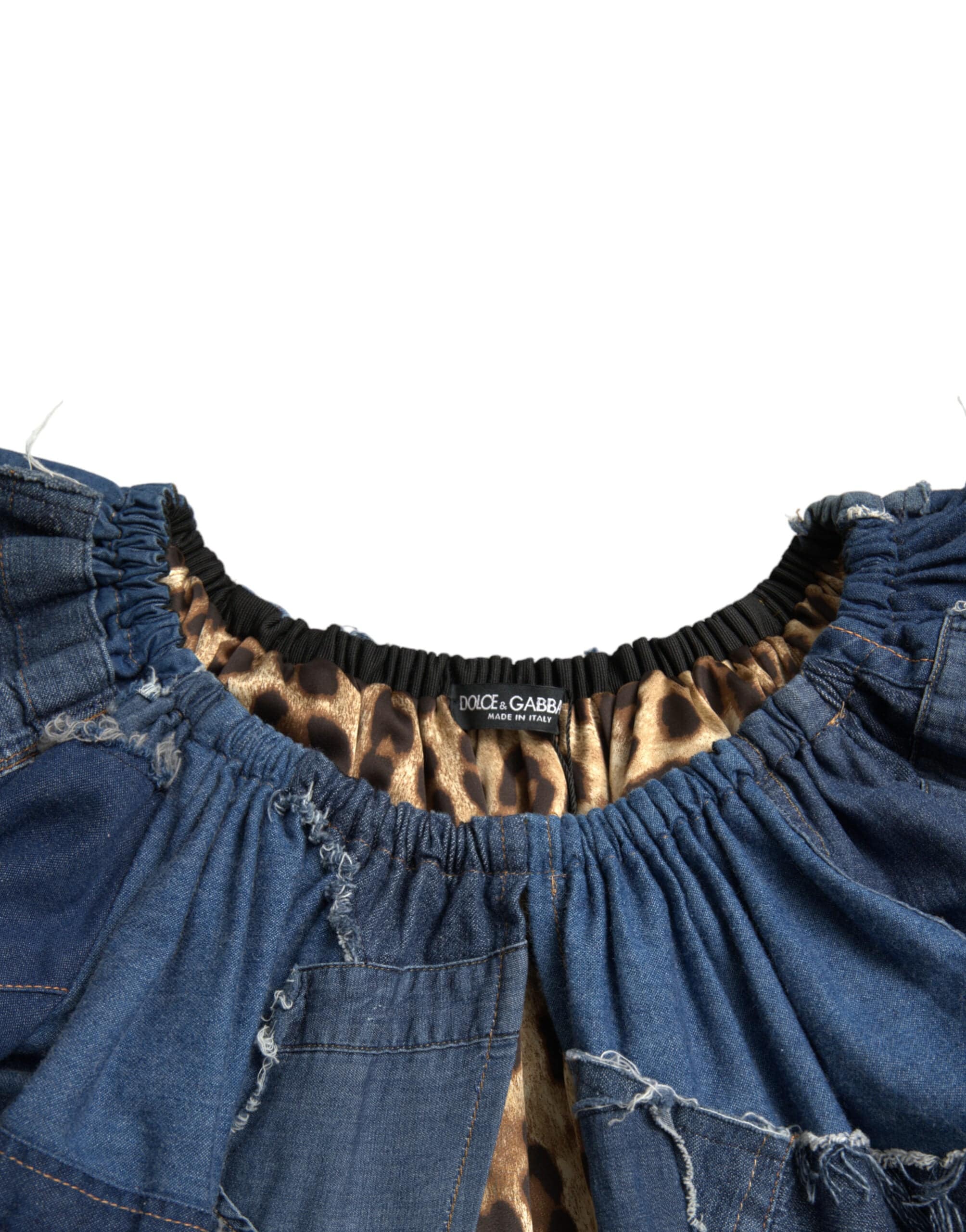 Dolce & Gabbana Elegant Cotton Denim Blouse Top - ACCEXO