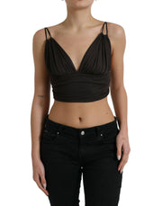 Dolce & Gabbana Elegant Sleeveless Cropped Tank Top - ACCEXO