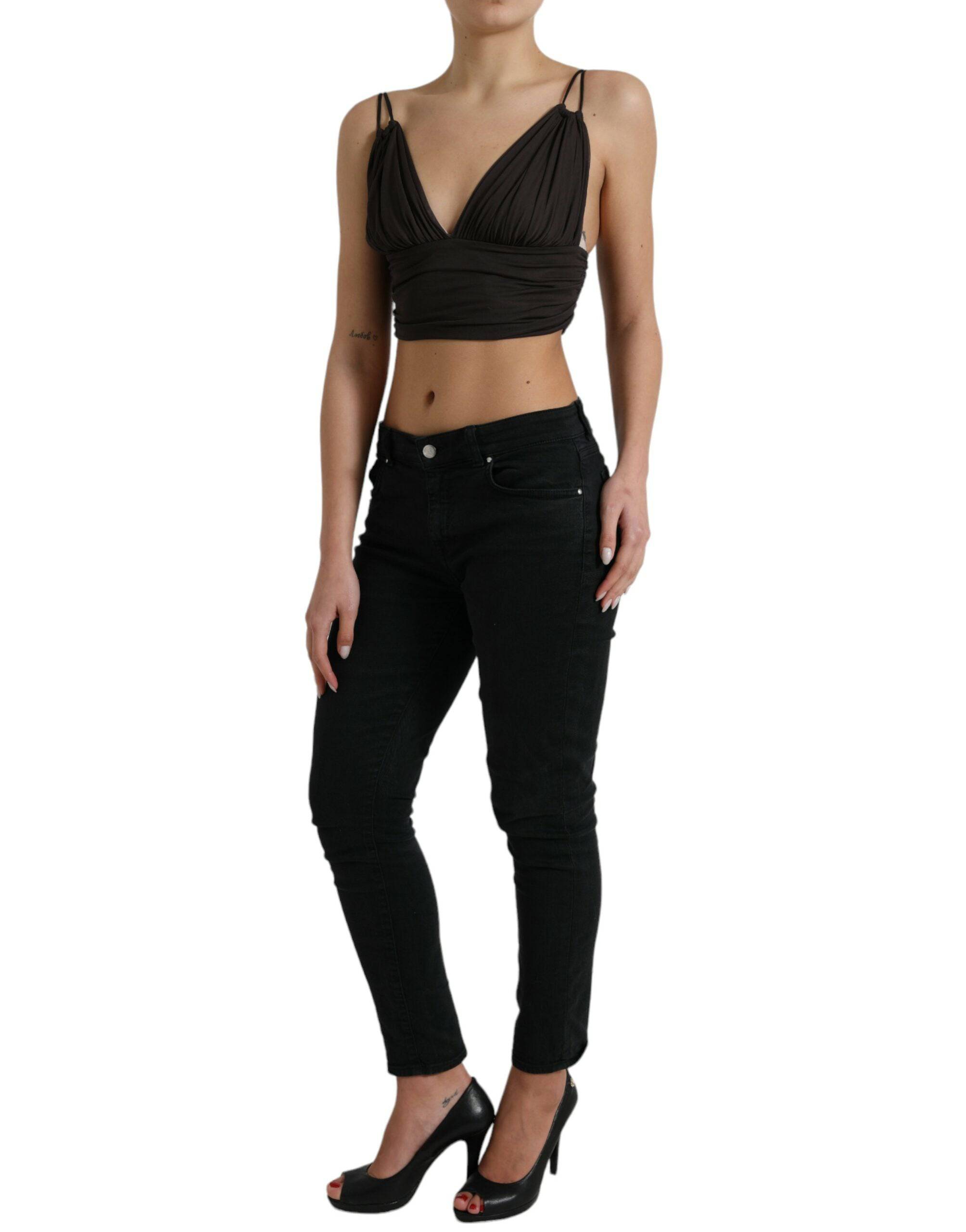 Dolce & Gabbana Elegant Sleeveless Cropped Tank Top - ACCEXO
