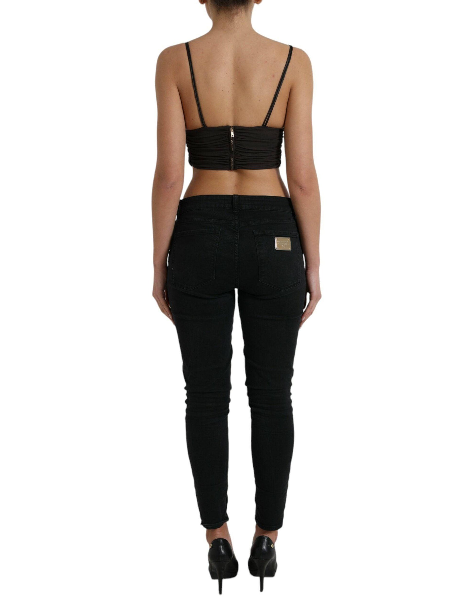 Dolce & Gabbana Elegant Sleeveless Cropped Tank Top - ACCEXO