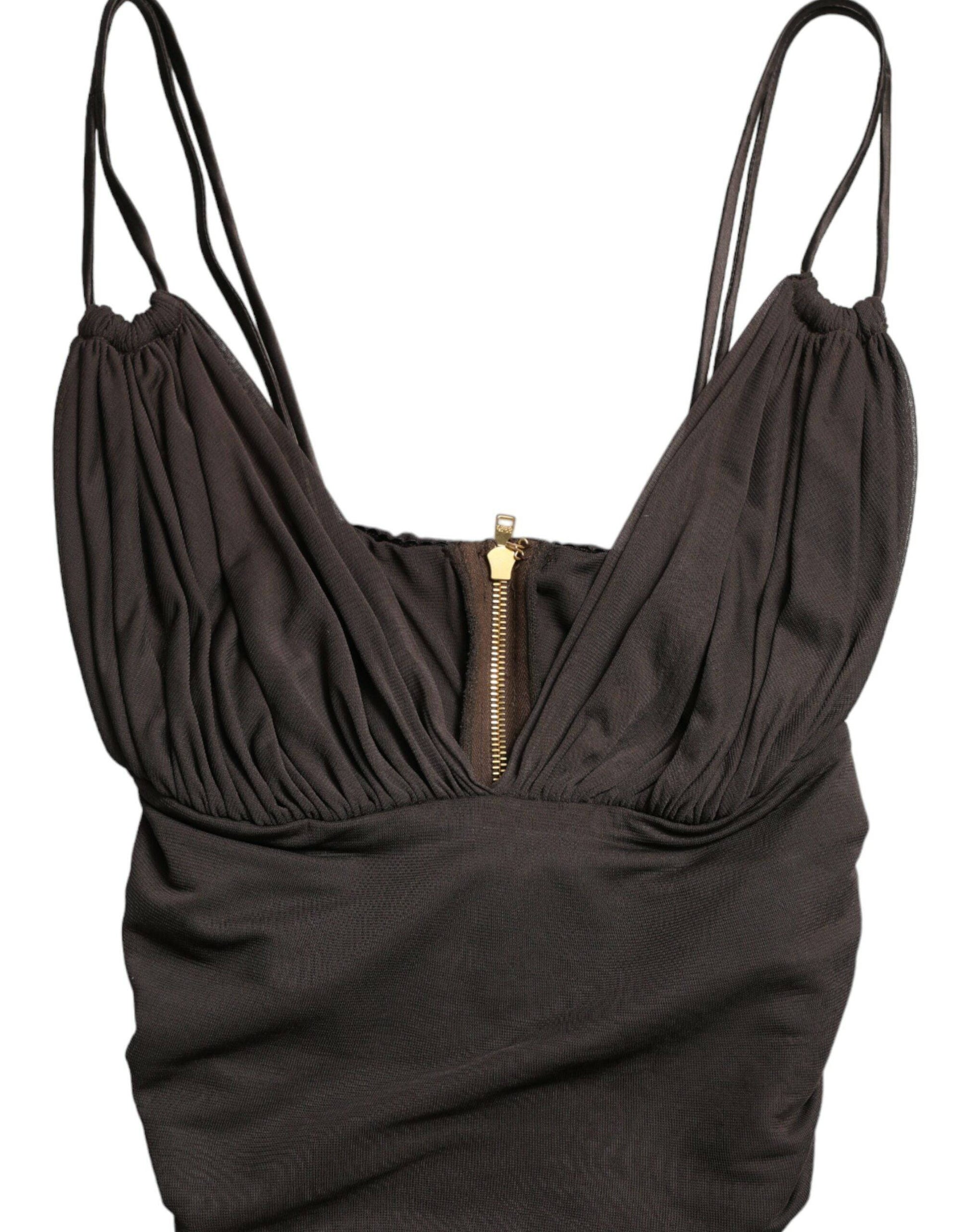 Dolce & Gabbana Elegant Sleeveless Cropped Tank Top - ACCEXO