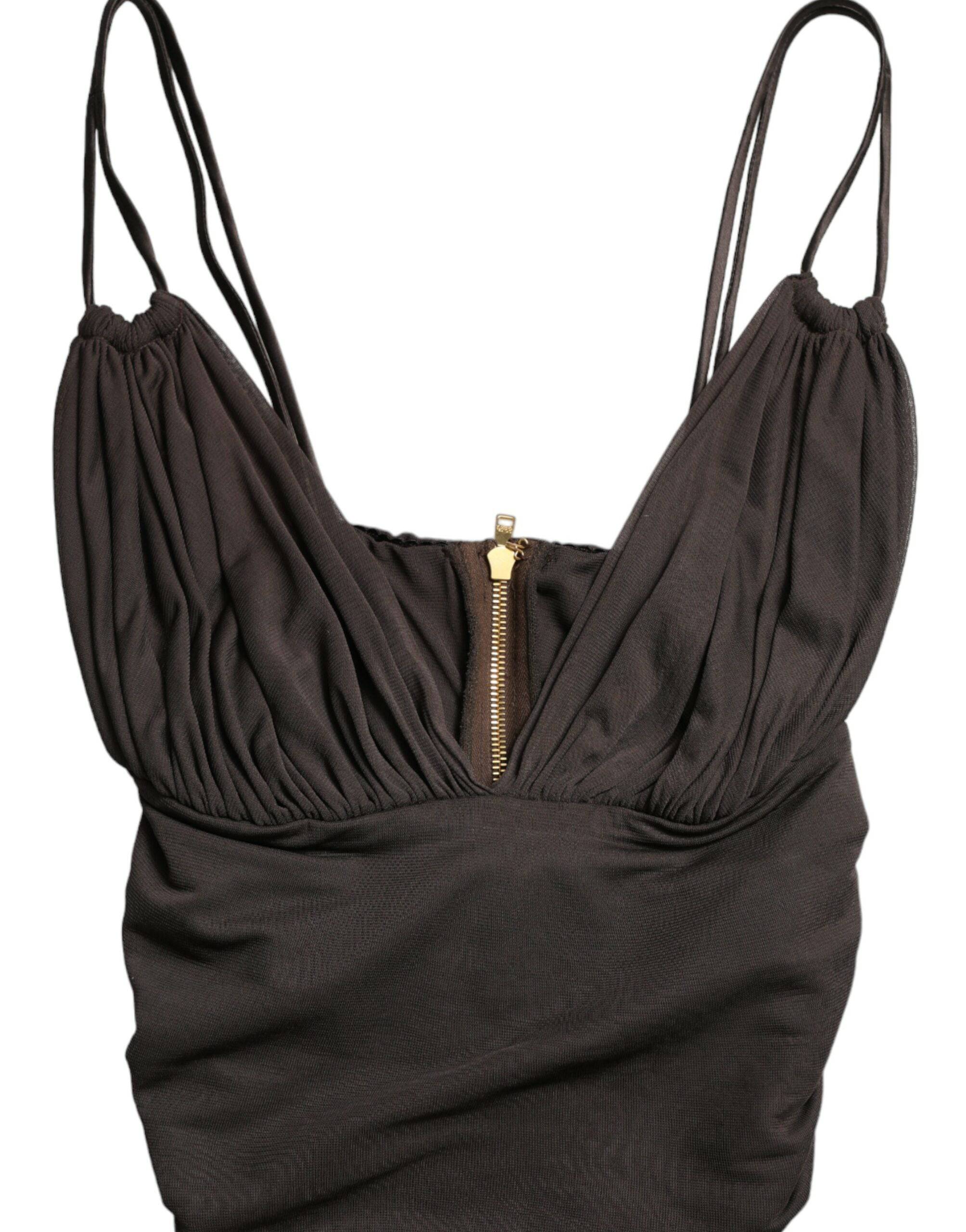 Dolce & Gabbana Elegant Sleeveless Cropped Tank Top - ACCEXO