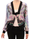 Sergei Grinko Multicolor Silk Blouse Jacket