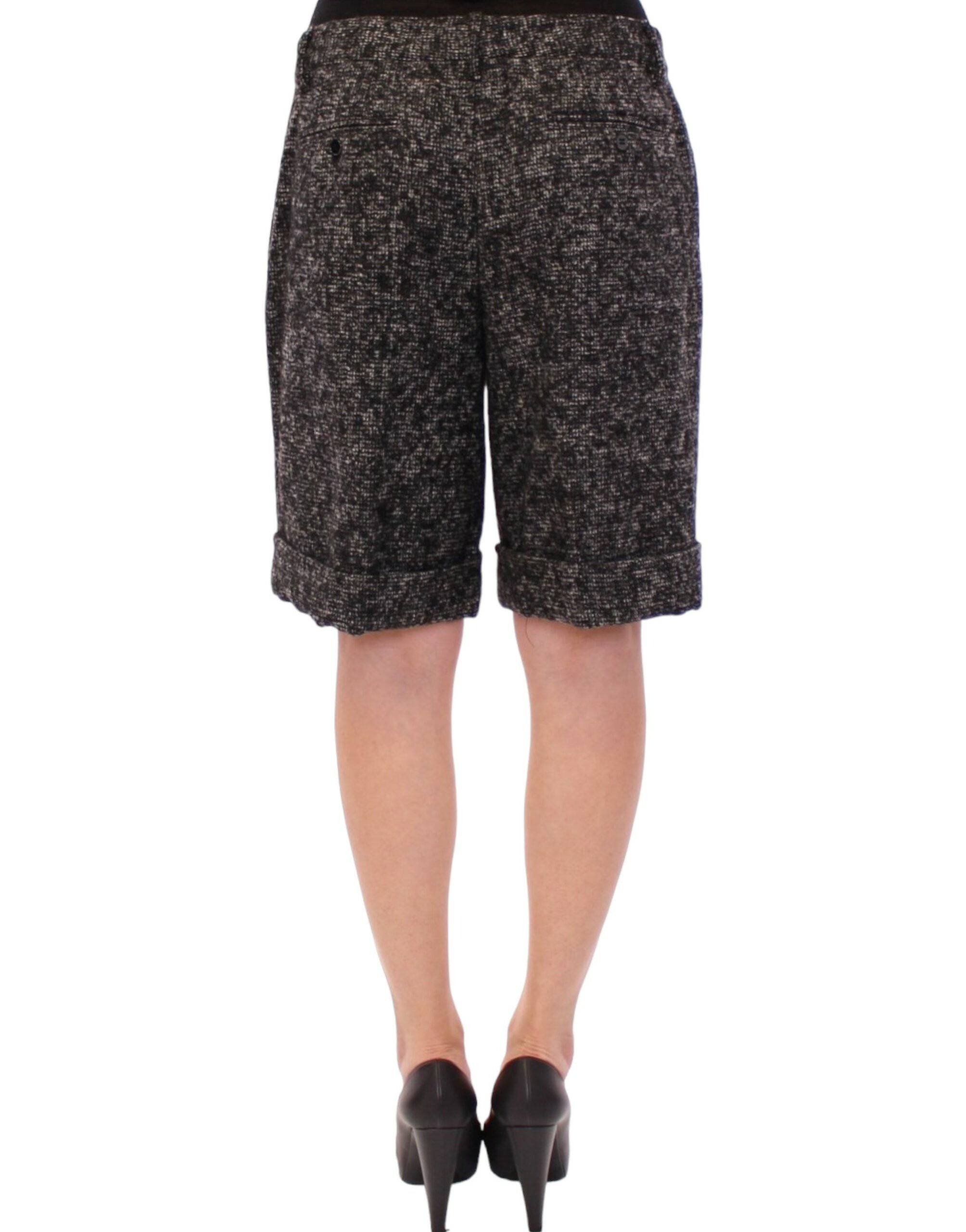Dolce & Gabbana Elegant Gray Alpaca Blend Shorts - ACCEXO