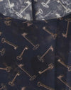 Dolce & Gabbana Enchanted Sicily Silk Blouse with Gold Keys Print