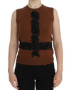 Dolce & Gabbana Timeless Wool and Lace Sleeveless Vest